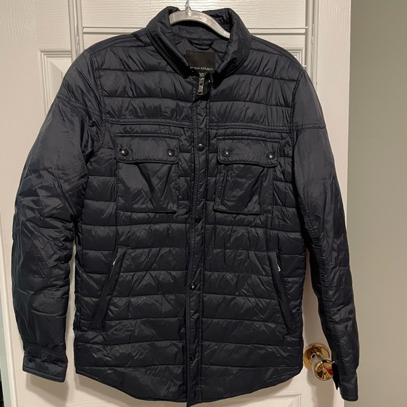 Banana Republic Other - Banana Republic Navy Primaloft Quilted Puffer Shirt Jacket